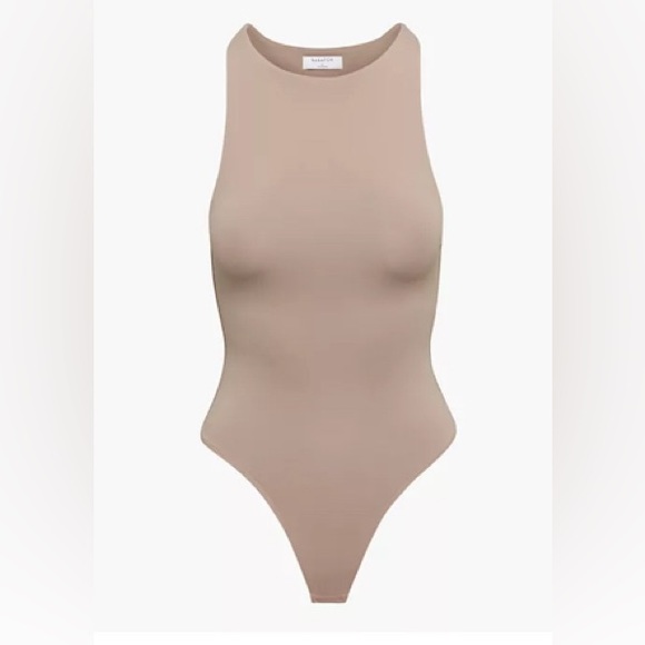 Aritzia Tops - NWT Aritizia Taupe Sleeveless Bodysuit - S